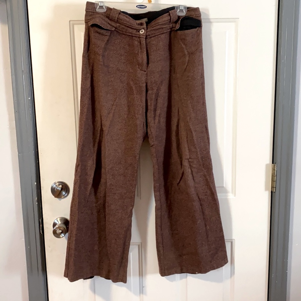 J Crew wide leg trousers size 8